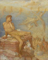 Das Genie der griechischen Poesie, ca. 1875